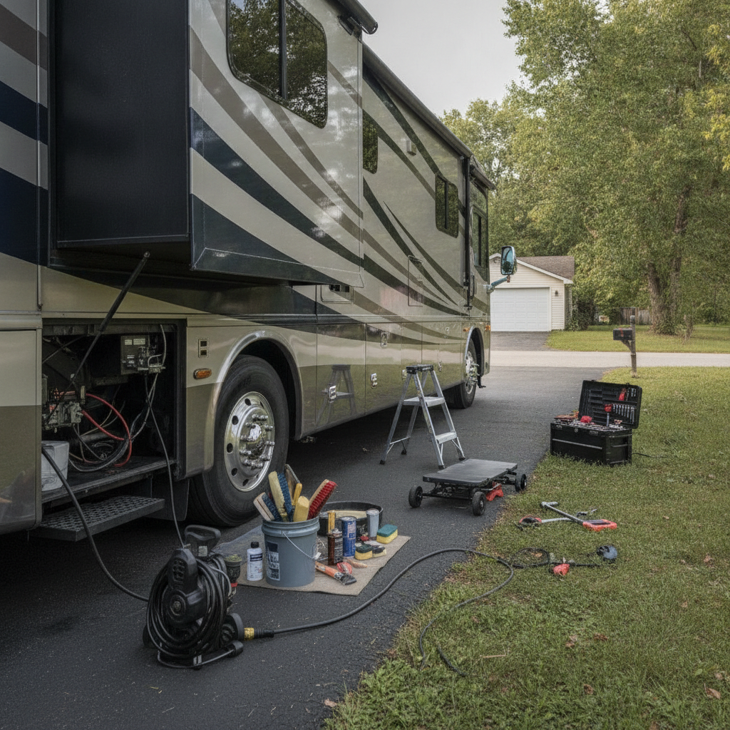 RV Maintenance, no humans
